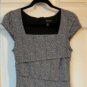 White House Black Market dress. Black and white. Size 6.
